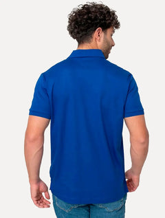 Polo Tommy Hilfiger Masculina Malha Liquid Cotton Seasonal Azul Royal