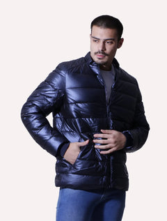 Jaqueta Victory Eagle Masculina Metallic Zip Azul Marinho