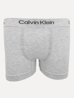 Cuecas Calvin Klein Trunk Seamless Viscose Logo Mescla Chumbo e Cinza Claro Pack 2UN
