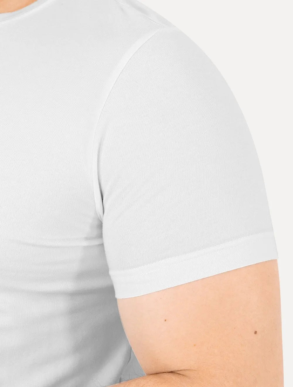 Camiseta Tommy Hilfiger Masculina Slim Fit Essential Stretch Branca