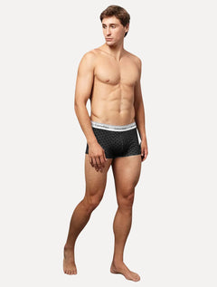 Cueca Calvin Klein Low Rise Trunk Modern Full Logo CK Preta