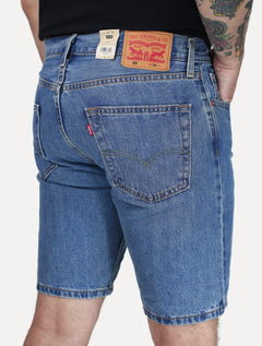 Bermuda Levis Jeans Masculina 405 Standard Shorts Stretch Azul