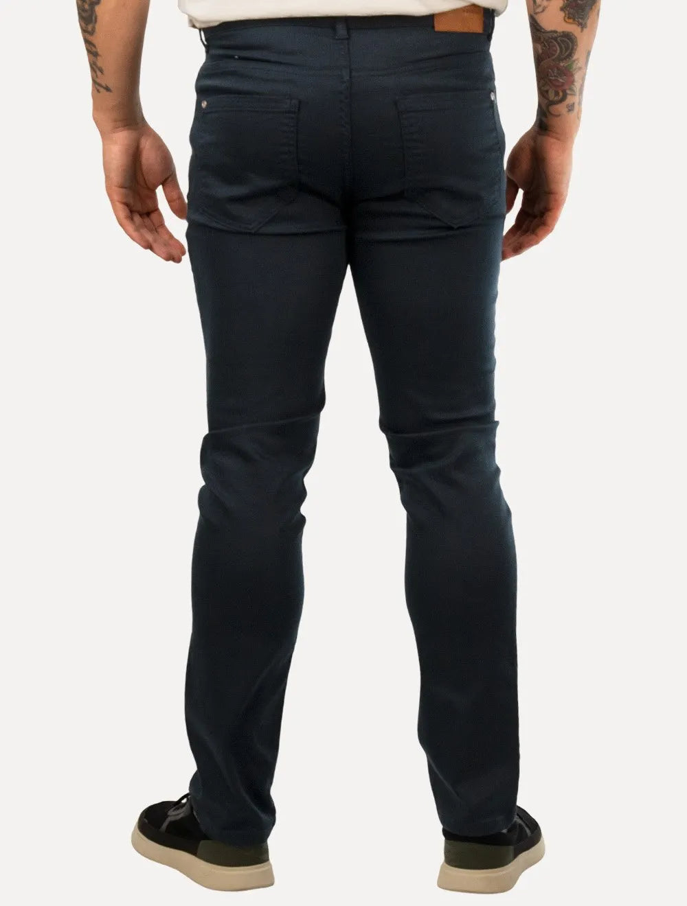 Calça Dudalina Jeans Masculina Slim Acetinada Escura