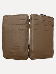 Carteira Reserva Masculina Couro Neutral Mágica Marrom