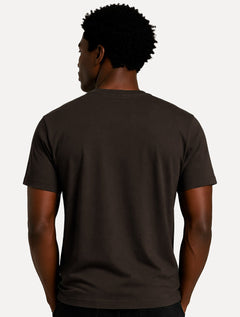 Camiseta John John Masculina Regular Fit Basic Marrom Escuro
