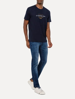 Camiseta Calvin Klein Jeans Masculina NYC Icons Azul Marinho