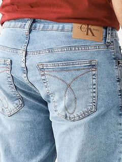 Calça Jeans Calvin Klein Slim 5 Pockets Azul Claro