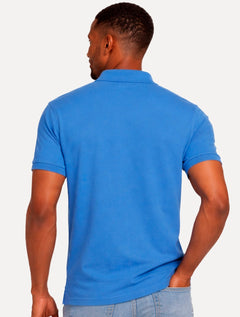 Polo Aramis Masculina Basic Piquet Mono Azul