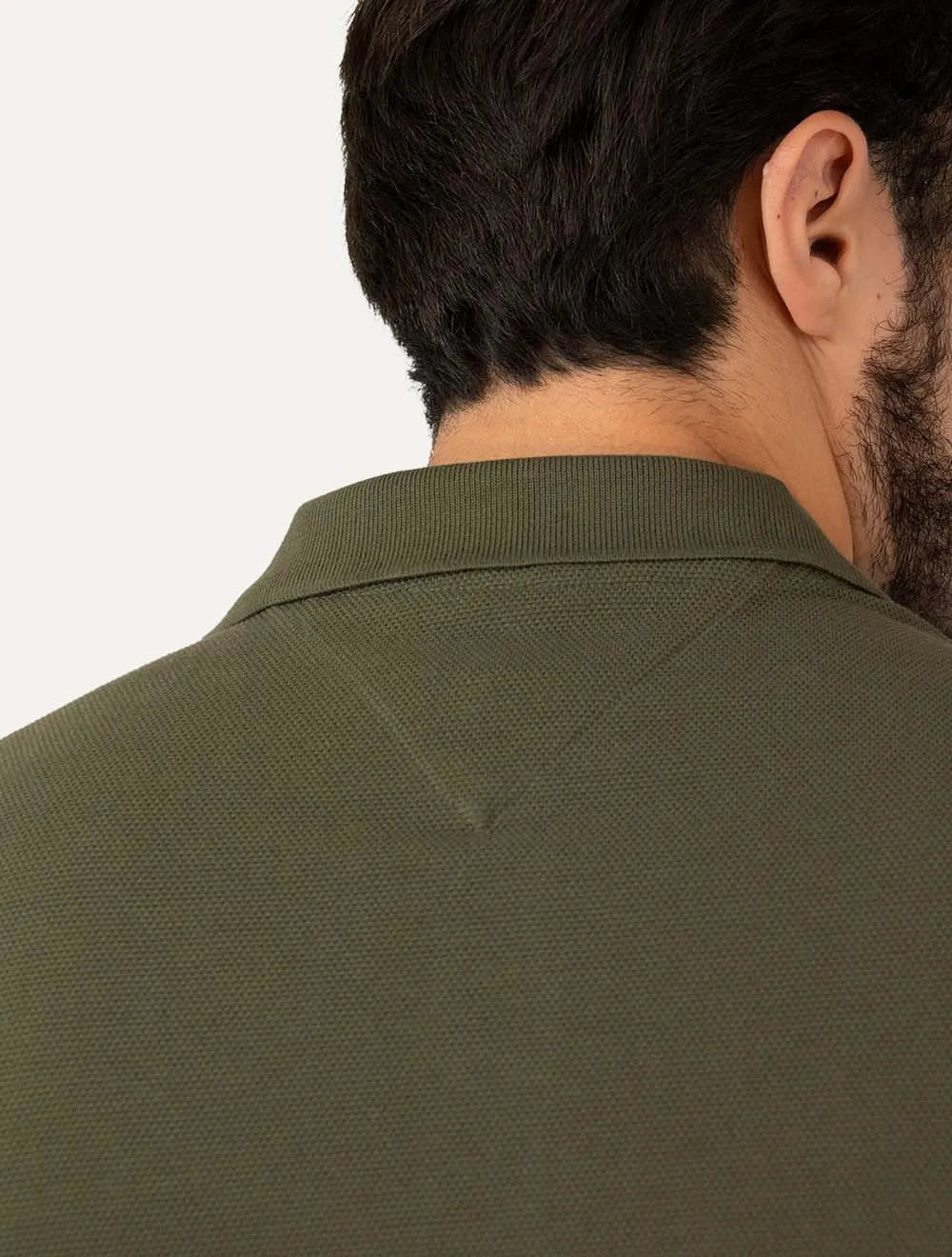 Polo Tommy Hilfiger Masculina Regular Shadow Global Stripe Verde Militar