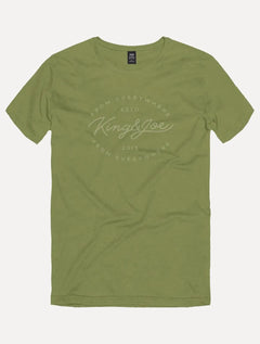 Camiseta King & Joe Masculina Signature Circle Estd 2013 Verde Oliva
