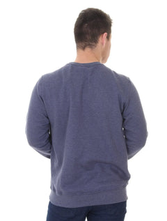 Moletom Aeropostale Masculino A87 Logo Fleece Azul Marinho Mescla