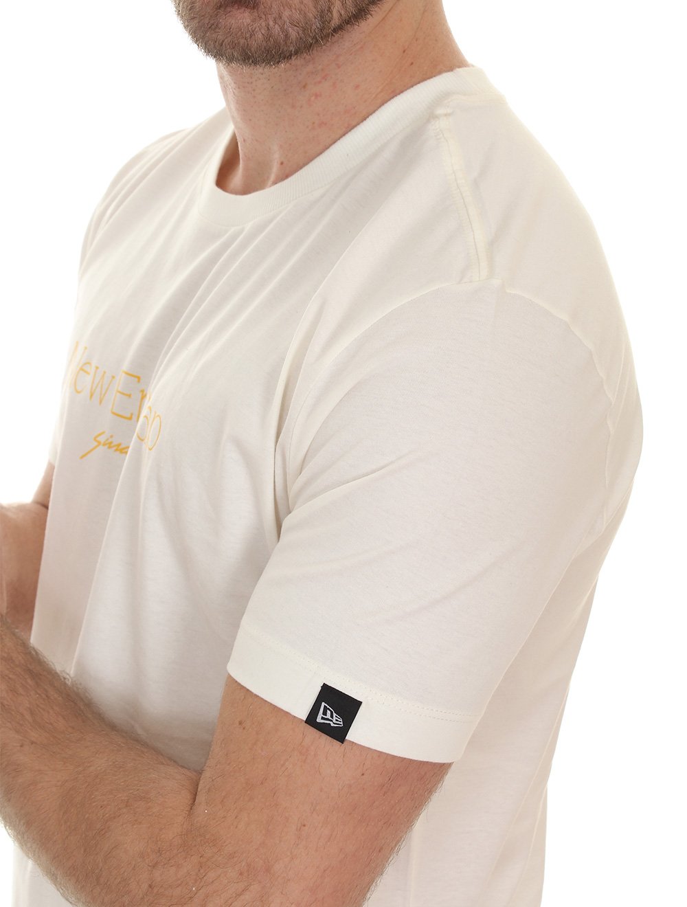 Camiseta New Era Masculina Regular Classic Cap Off-White