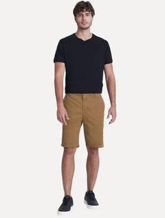 Bermuda Aramis Masculina Chino Color Basica Marrom Médio