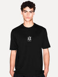 Camiseta Armani Exchange Masculina Regular Fit Small Logo Icon Preta