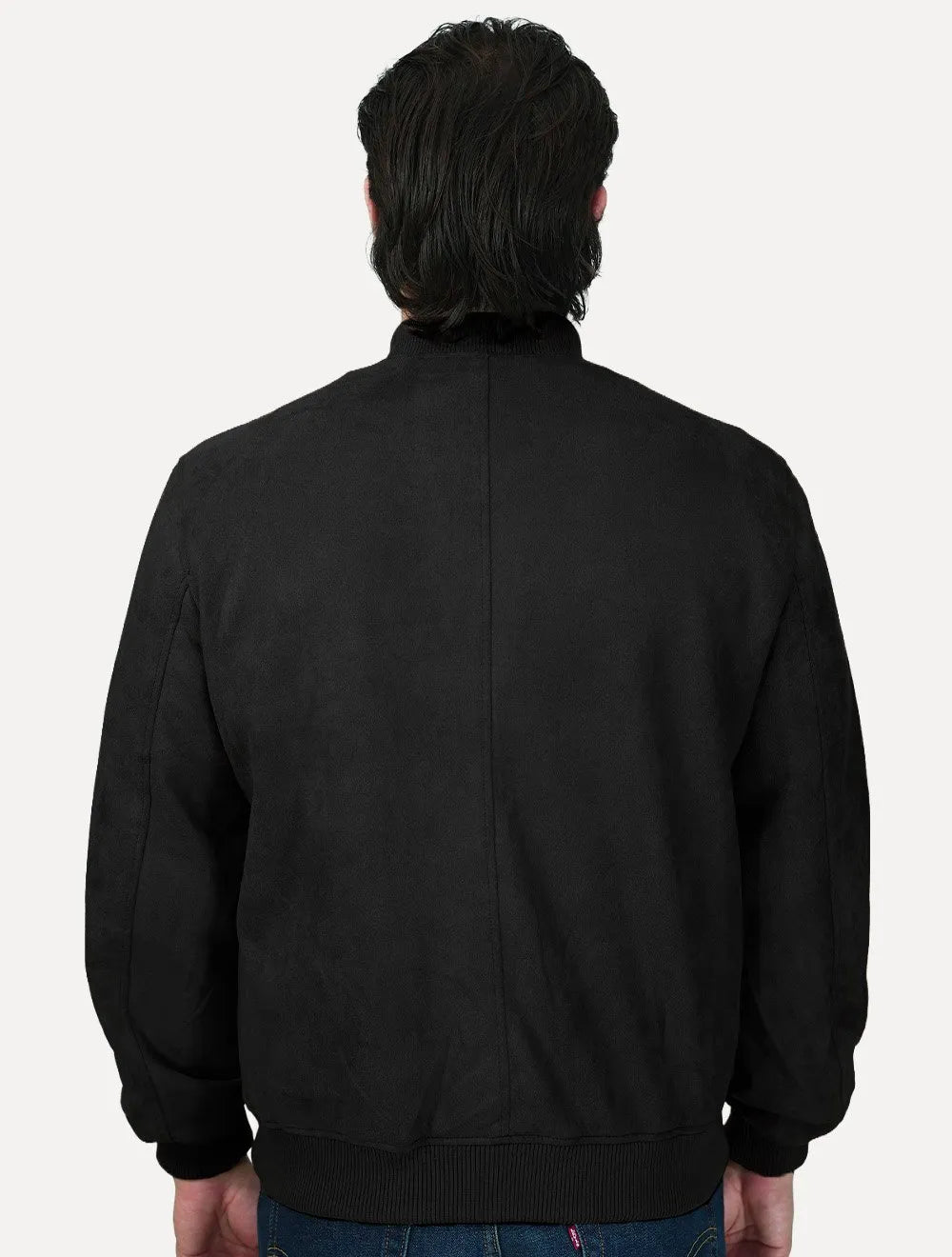 Jaqueta Dixen Masculina Bomber Suede Preta