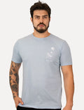 Camiseta John John Regular Beach Chair Azul Claro Mescla