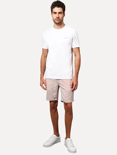 Bermuda Calvin Klein Jeans Masculina Cadarço Cotton Rosa Claro