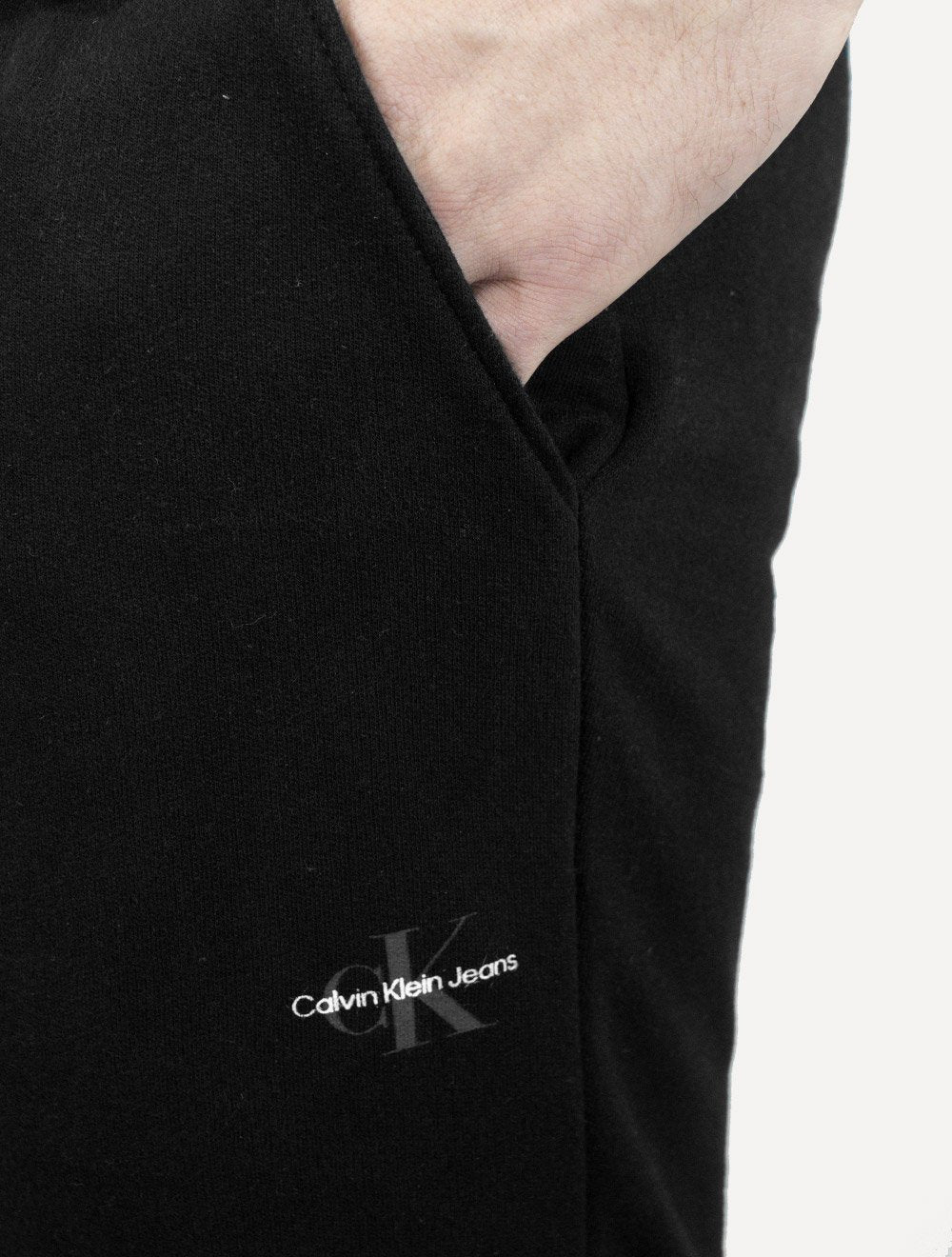 Calça Calvin Klein Jeans Masculina Moletom Re Issue Logo Preta