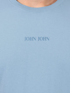 Camiseta John John Masculina Regular Clean Graphic Azul Claro