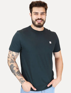 Camiseta Calvin Klein Jeans Masculina CK Embroidery Patch Azul Marinho