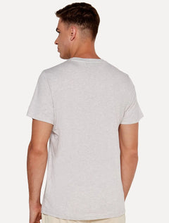Camiseta Tommy Jeans Masculina Slim Linear Chest Cinza Mescla