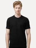 Camiseta King & Joe Masculina Slim Malha Tricot Preta