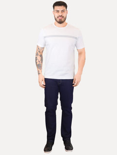 Camiseta Calvin Klein Masculina Line Rubber Logo Branca