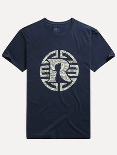 Camiseta Reserva Masculina Estampada R Mandarim Azul Marinho