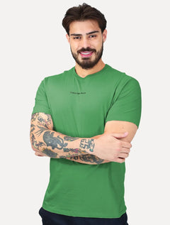 Camiseta Calvin Klein Jeans Masculina Institutional New Logo Verde