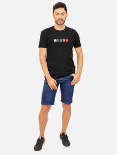 Camiseta Osklen Masculina Slim Vintage Colors Preta