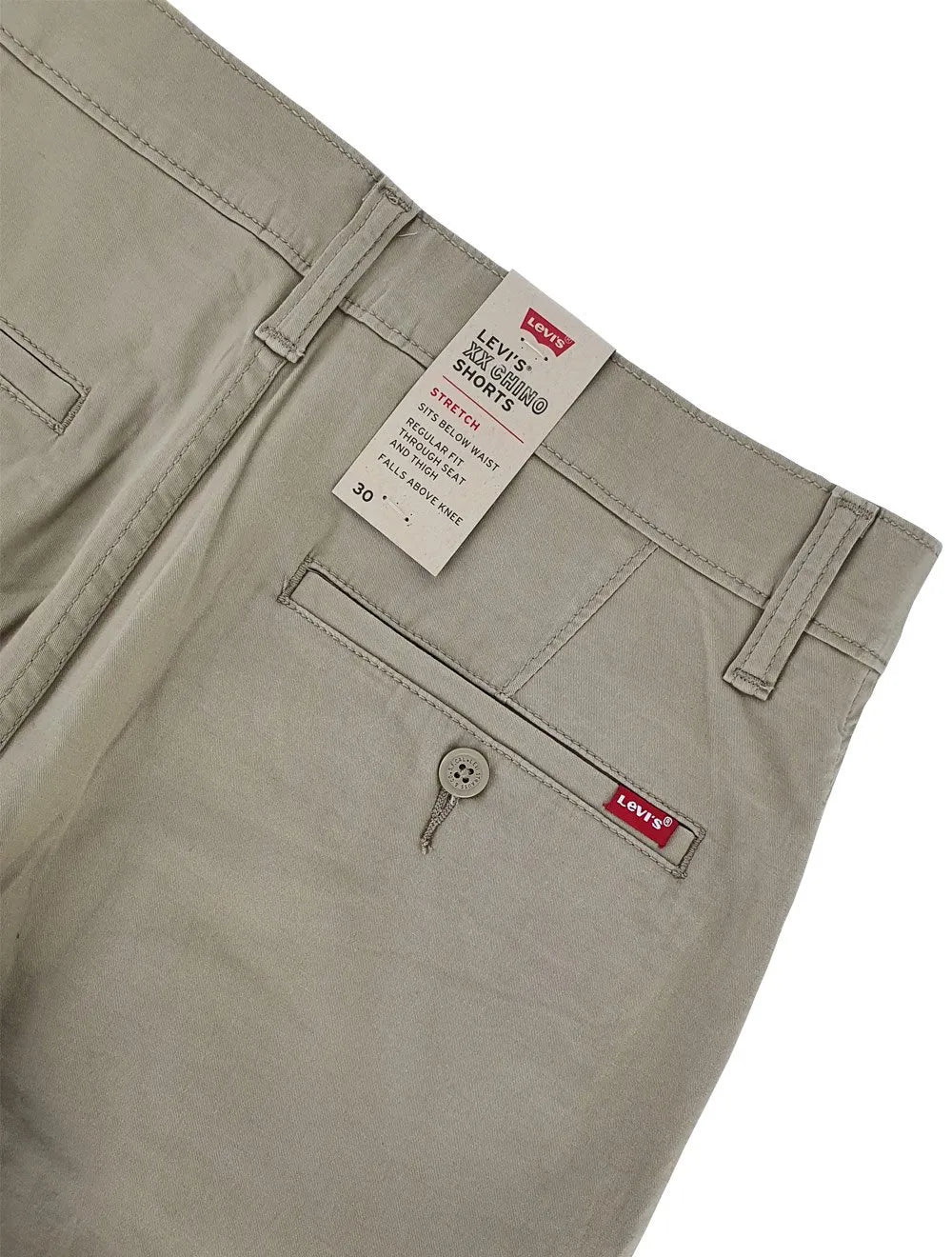 Bermuda Levis Masculina de Sarja XX Chino Cáqui