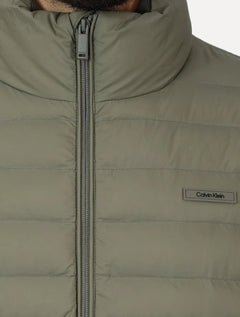Jaqueta Calvin Klein Masculina Puffer Waterproof Caqui