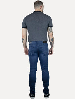 Calça Tommy Hilfiger Jeans Masculina Slim Bleecker Azul Medium