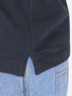 Polo Aramis Masculina Piquet Gola Duo Frisos Azul Marinho
