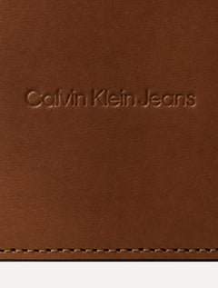 Carteira Calvin Klein Jeans Couro Basic Marrom
