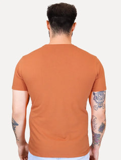 Camiseta Levis Masculina Slim Tab Sleeve Lisa Laranja