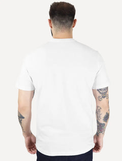 Camiseta Calvin Klein Masculina Piquet Rubber Patch Mono Logo Branca