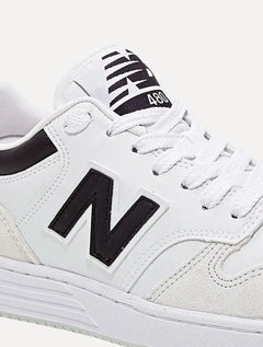 Tênis New Balance Casual Couro 480 Low Black Branco