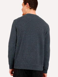 Moletom Aramis Masculino Crewneck Mouline Chumbo Mescla