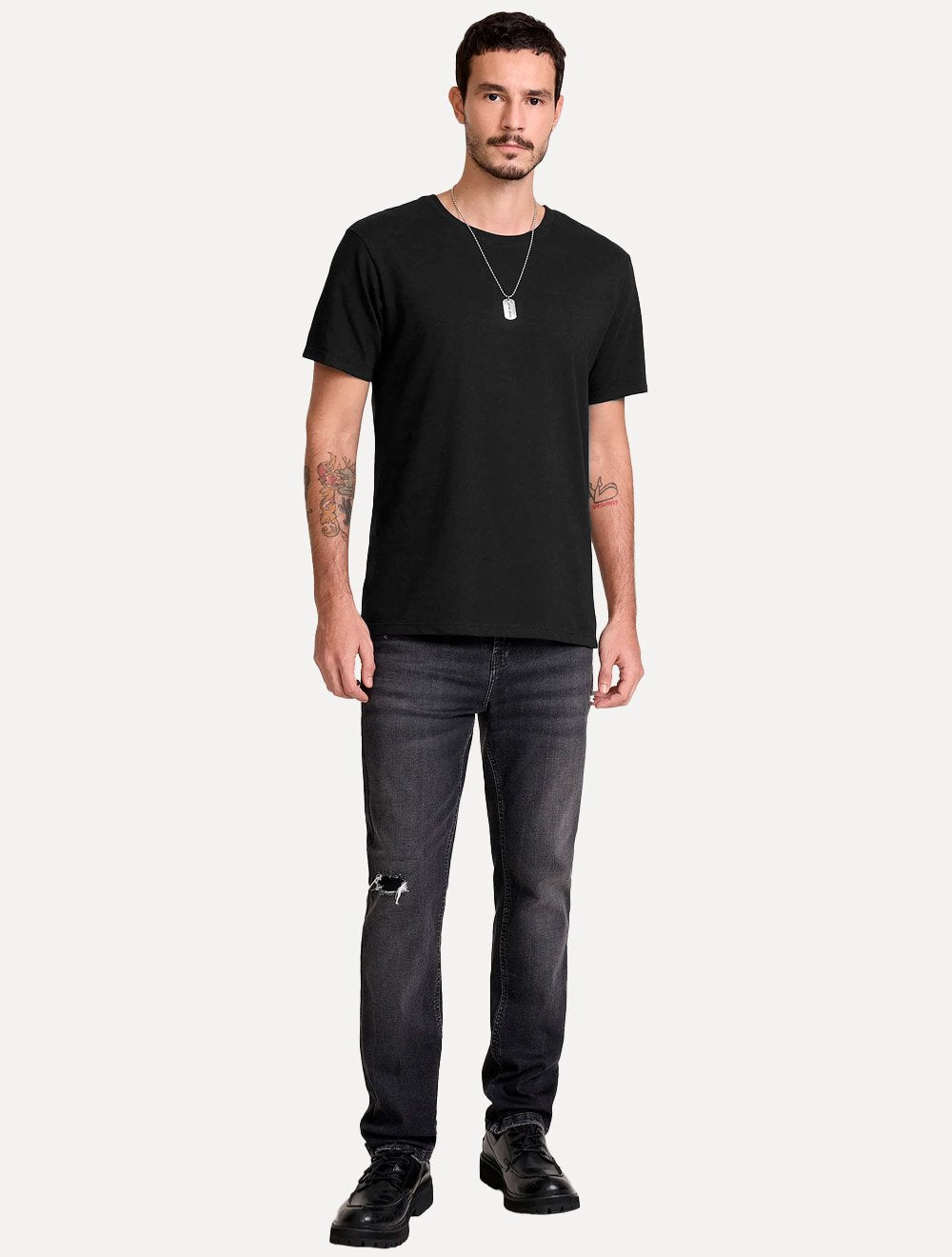 Camiseta John John Masculina Regular Fit Basic Lisa Preta