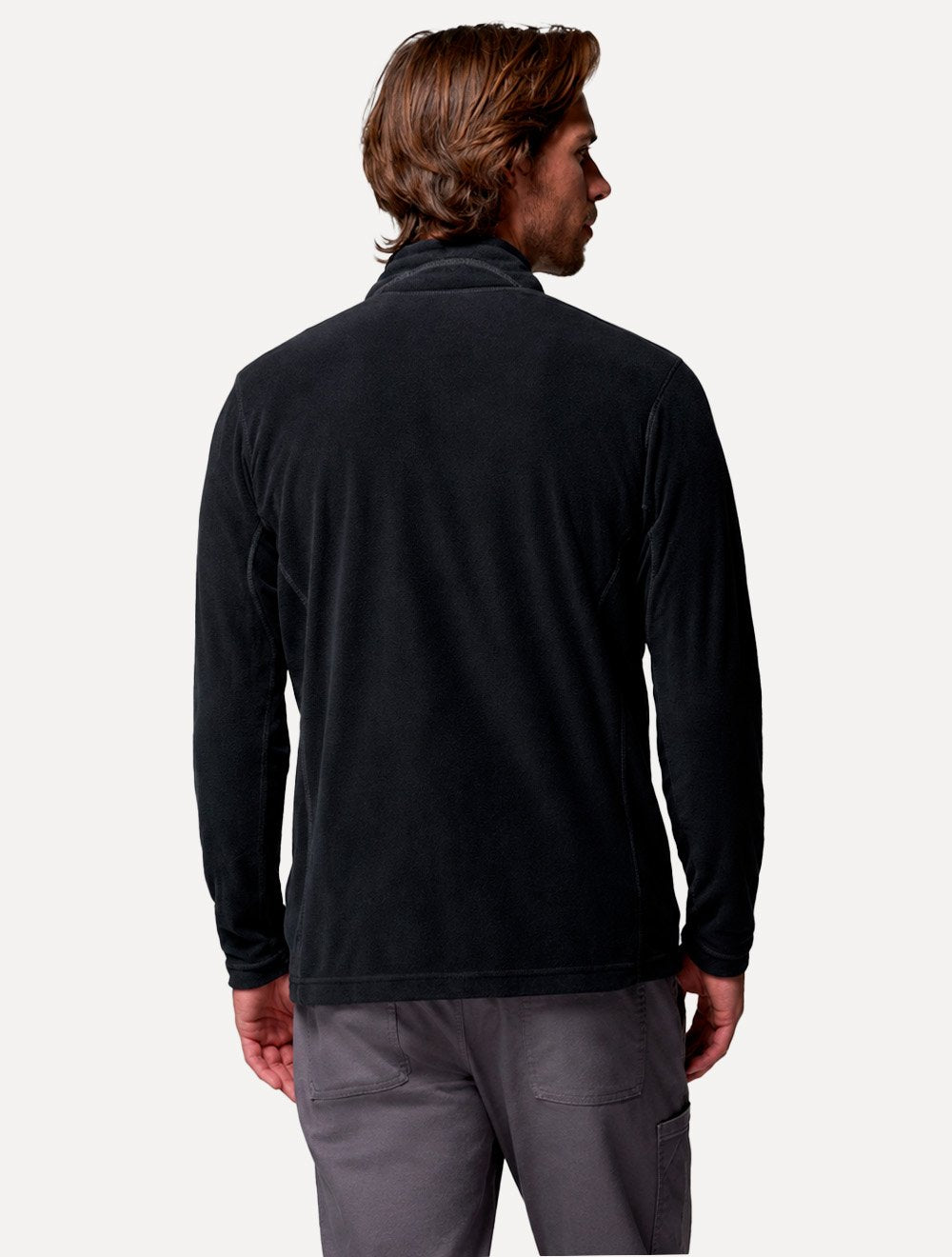 Blusa Columbia Masculina Klamath Range II Black Half Zip Preta