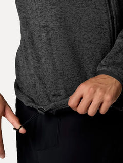 Jaqueta Columbia Masculina Fleece Sweather Weather Full Zip Preto
