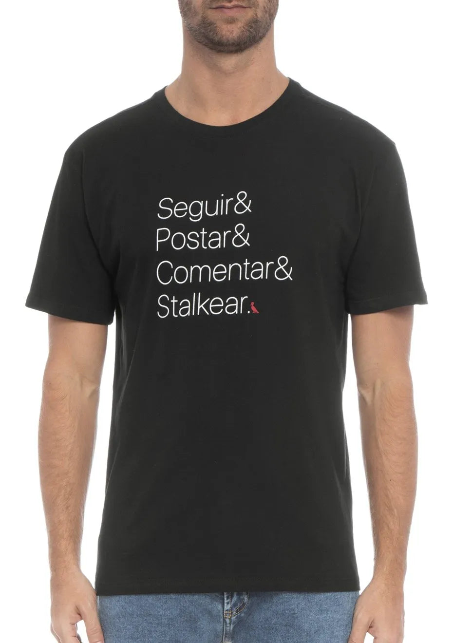 Camiseta Reserva Masculina Stalker Print Preta