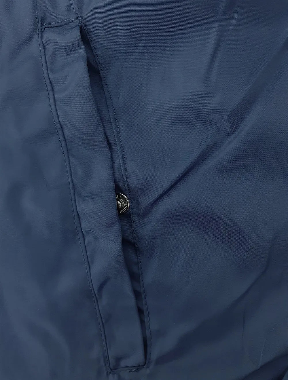 Jaqueta VR Masculina Nylon Tecno Bomber Hoodie Azul Marinho
