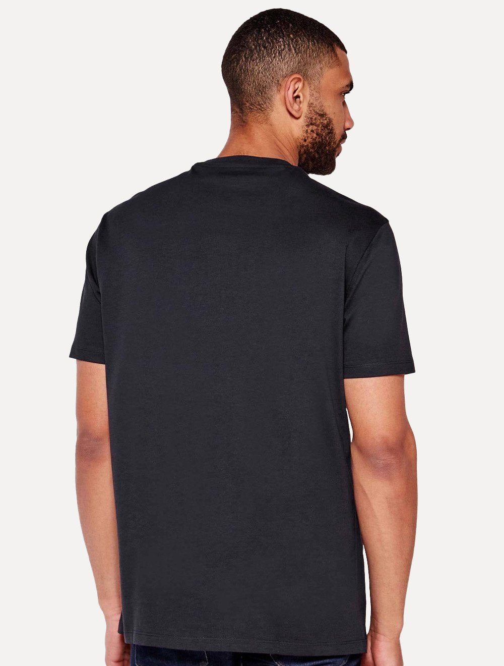 Camiseta Armani Exchange Masculina Milano New York Logo Azul Marinho