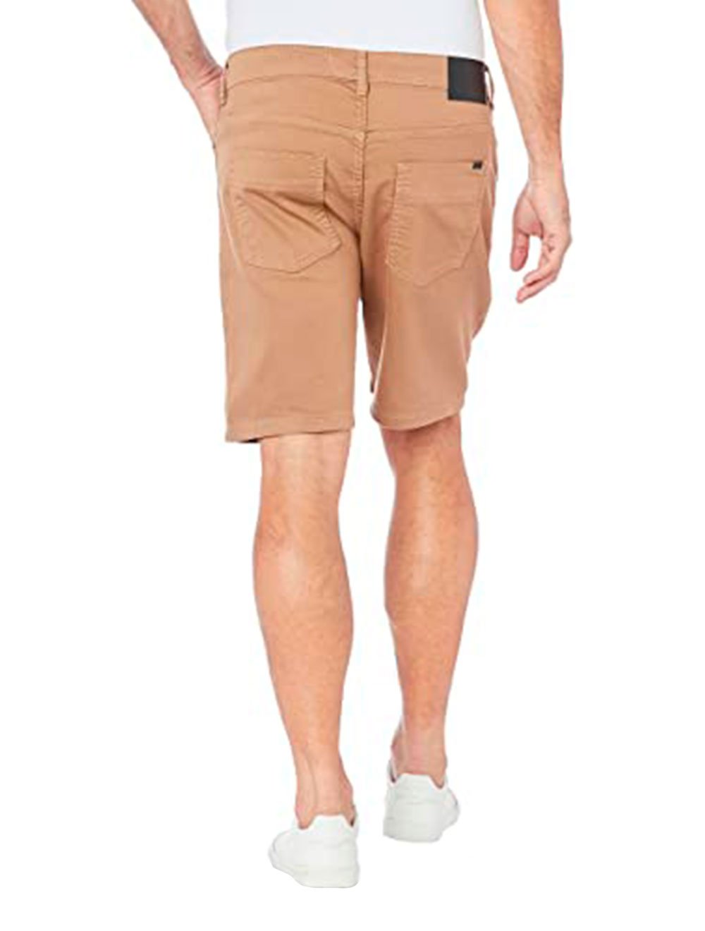 Bermuda Reserva Masculina Sarja Color Cáqui