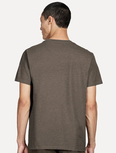 Camiseta Aramis Masculina Basic Lisa Mono Icon Marrom Mescla