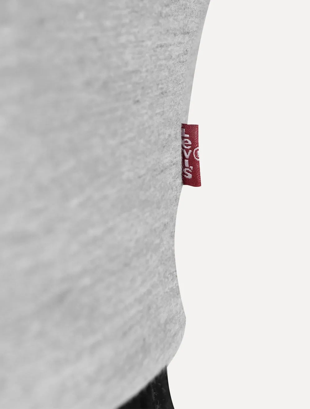 Camiseta Levis Masculina Relaxed Center Logo Stripe Cinza Mescla