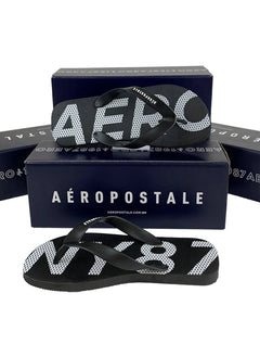 Chinelo Aeropostale Masculino Aero NY87 Points Preto