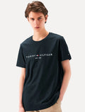 Camiseta Tommy Hilfiger Masculina Core Logo Azul Marinho